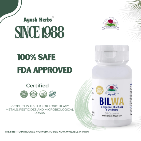 Bilwa Capsules – Herbal Digestive Support Standardized Extract of Bilwa (Aegle marmelos)