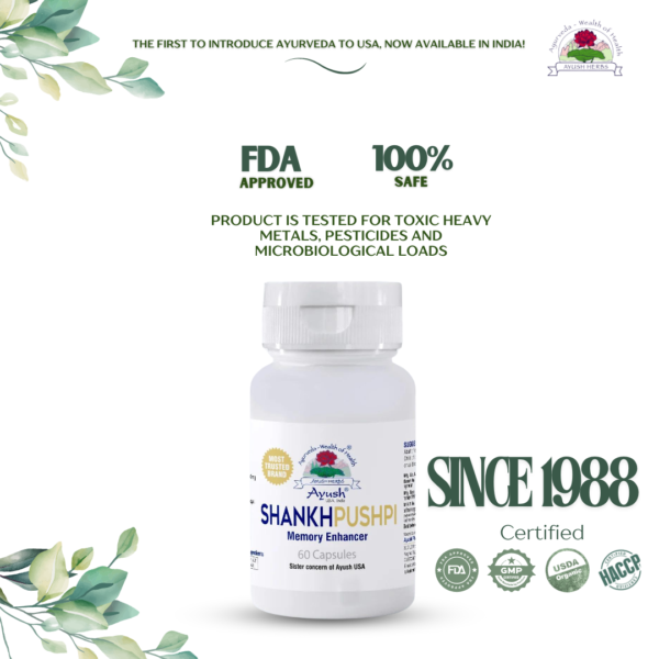 Shankhpushpi Capsules Memory Support